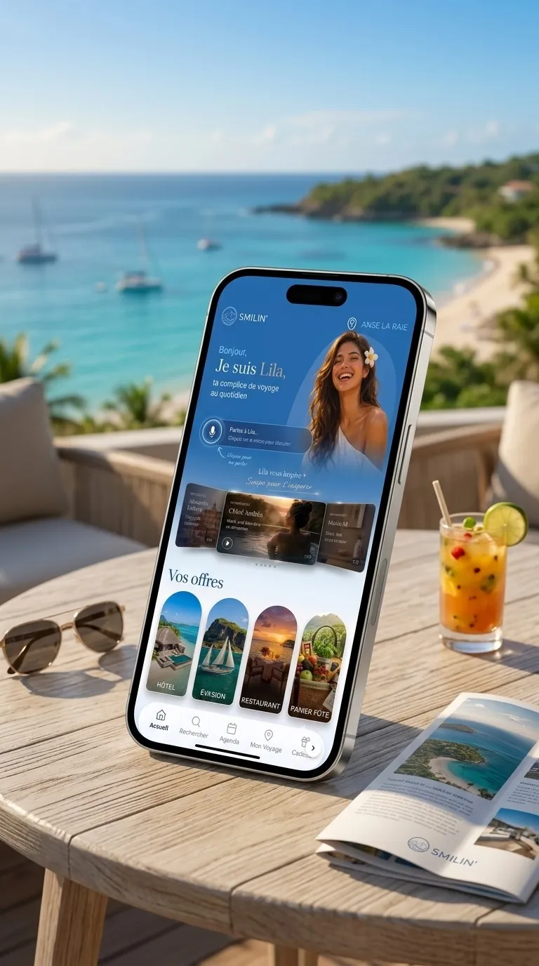 The Smilin' web app — home screen with Lila