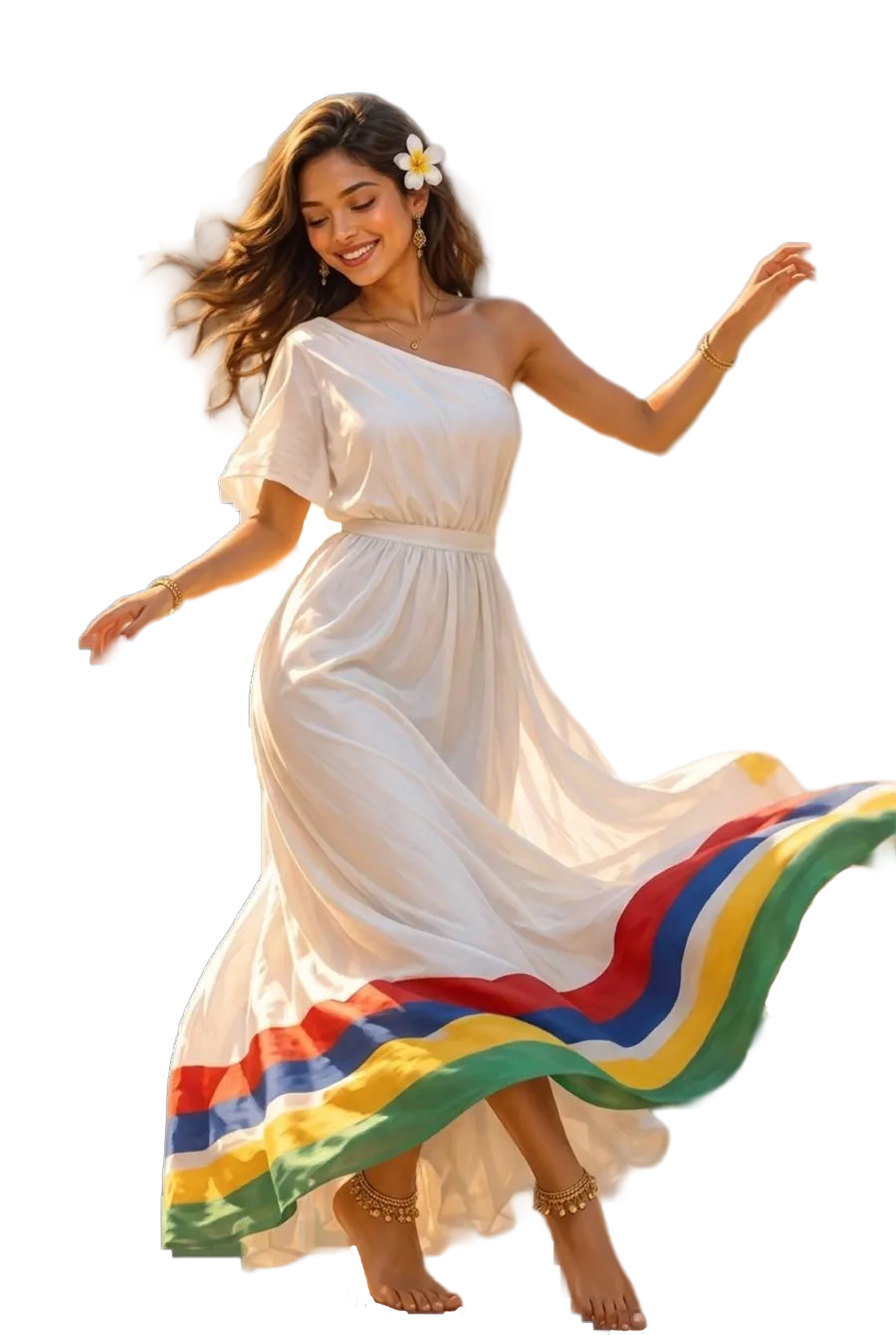 Lila in motion, embodying the Smilin' art of living